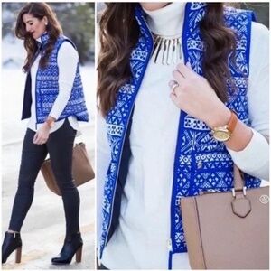 Medium J. Crew | Faire Isle Excursion Puffer Vest Women’s Down Feathers Medium